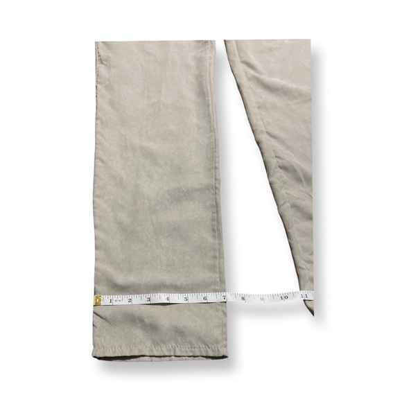 Shein Pants Soft Light Suede-like Size US XL With Waist Tie Light Grey Gray. - Picture 9 of 10